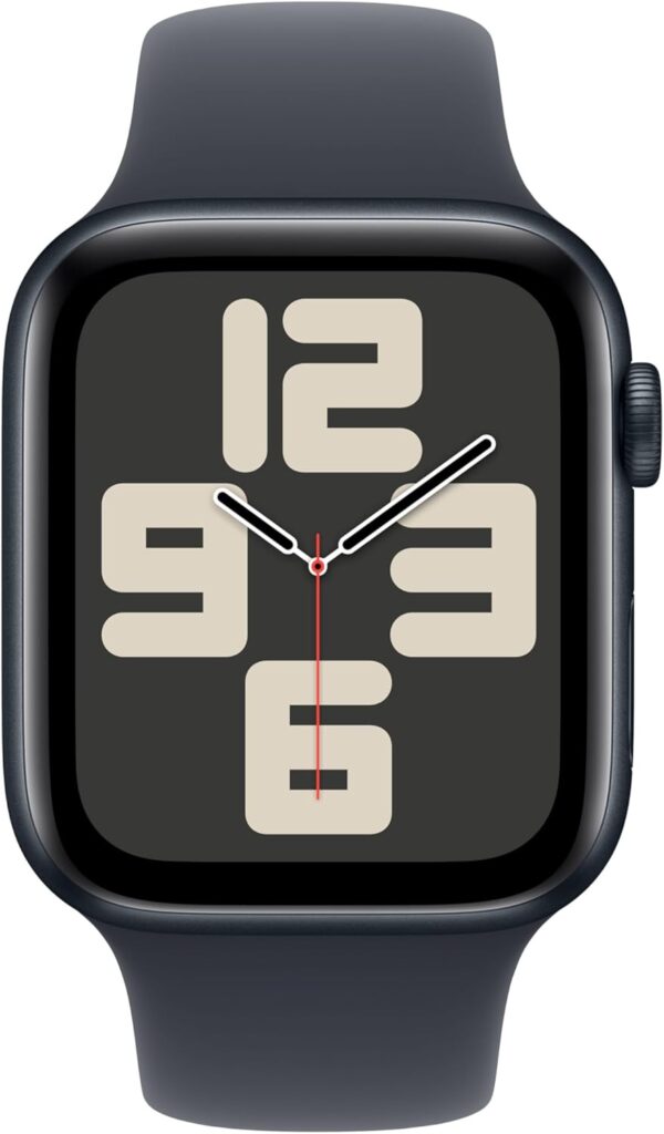 Apple Watch SE (2nd Gen) GPS 40mm Smartwatch with Midnight Aluminium Case with Midnight Sport Band - M/L. Fitness and Sleep Trackers, Crash Detection, Heart Rate Monitor, Retina Display - Image 2